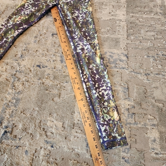 Lululemon Wunder Under Pant *Full-On Luxtreme Floral Sport Backdrop Iris Flower - Picture 15 of 16